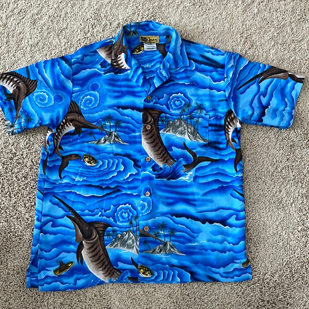 Hawaiian Button Down Shirt Size XL